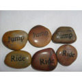 Hot Sale Engraved Natural Cobble Stones for Vases